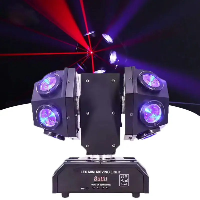 AOPU 2 Arms Rgb 12pcs*10w Beam Moving Head Dmx Beam Laser Light for Bar Dj Disco — view 1