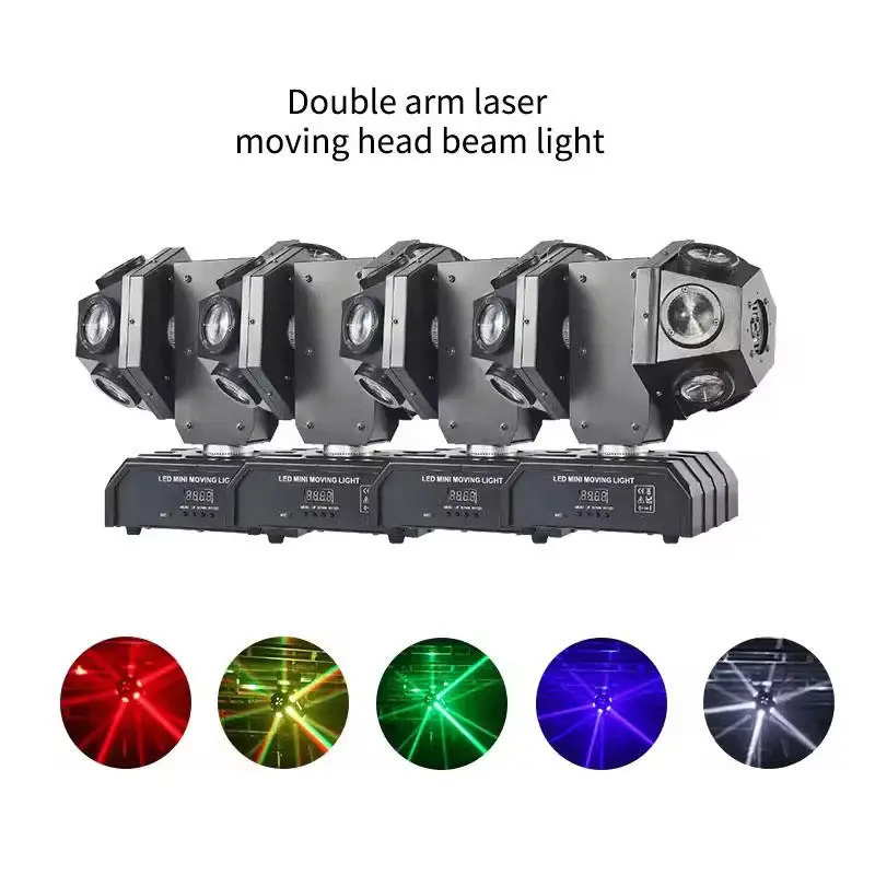AOPU 2 Arms Rgb 12pcs*10w Beam Moving Head Dmx Beam Laser Light for Bar Dj Disco — image 3
