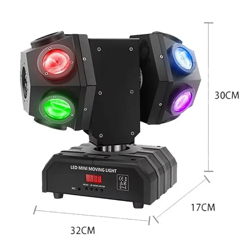 AOPU 2 Arms Rgb 12pcs*10w Beam Moving Head Dmx Beam Laser Light for Bar Dj Disco — image 5