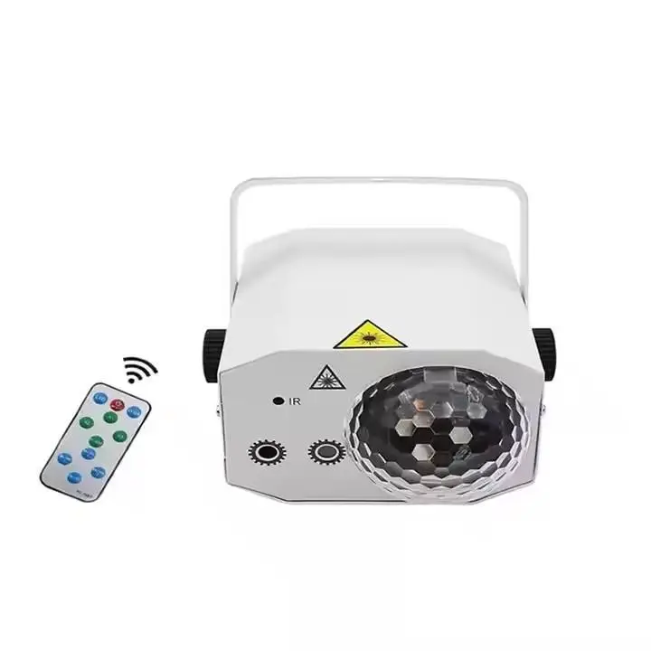 Hot Sale 2 In1 RGB LED Rotating Strobe Party Light With Remote Control Effect Stage Lights for DJ Club Night Lamp — image 3
