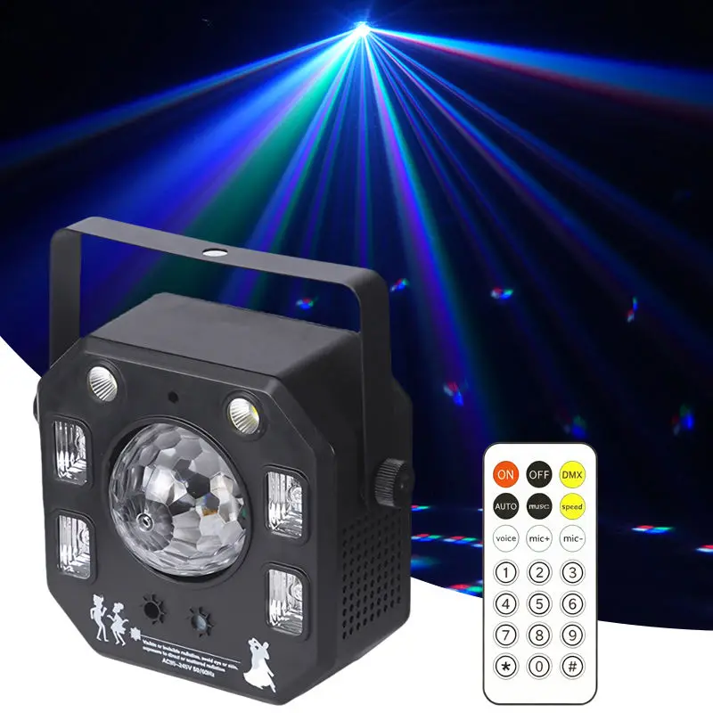 AOPU 50W RGBW Magic Ball Light Purple Light With Strobe Effect Red and Green Laser Lights for Night Club Bar Paerty — view 1