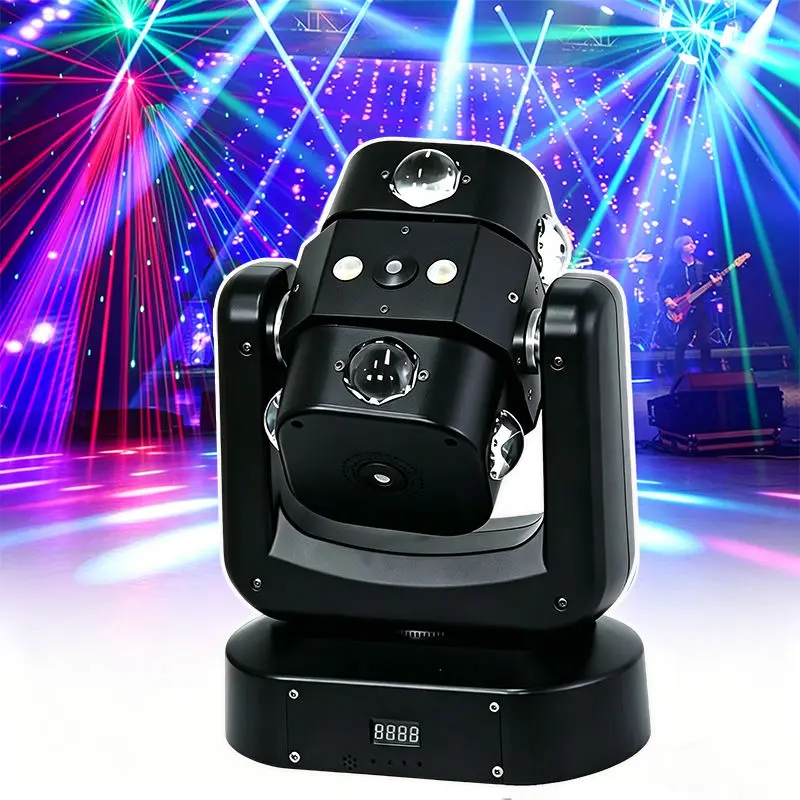 Professional Night Club Stage RGBW LED Moving Head Beam Light for DJ Dance Floor Strobe Lighting — view 1