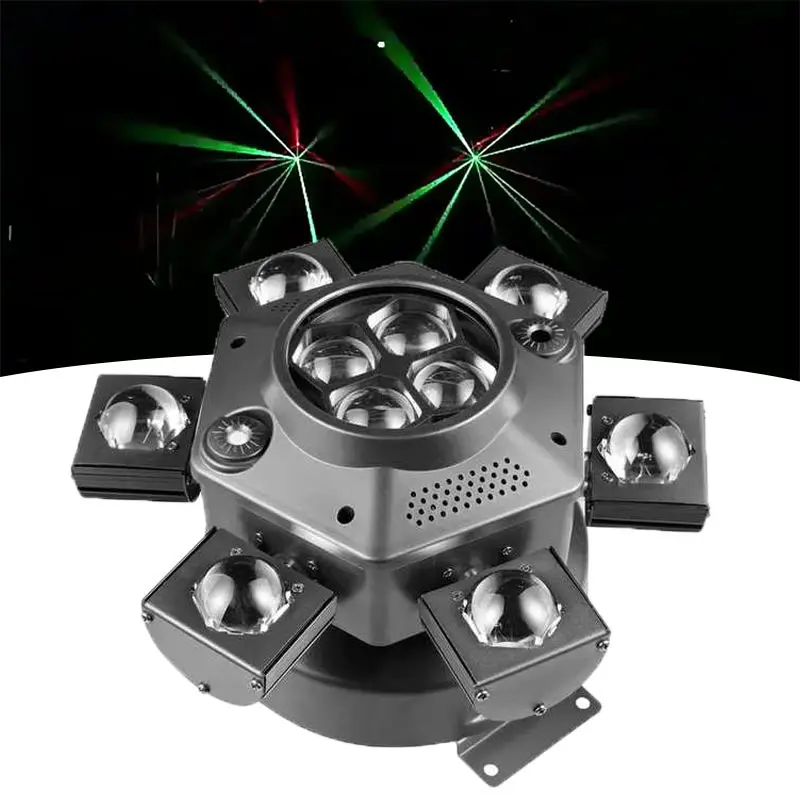 AOPU 6 Bee-Eyes Beam Moving Head DJ Dance Floor Laser Light With Strobe for Disco Stage Club Lighting — view 1