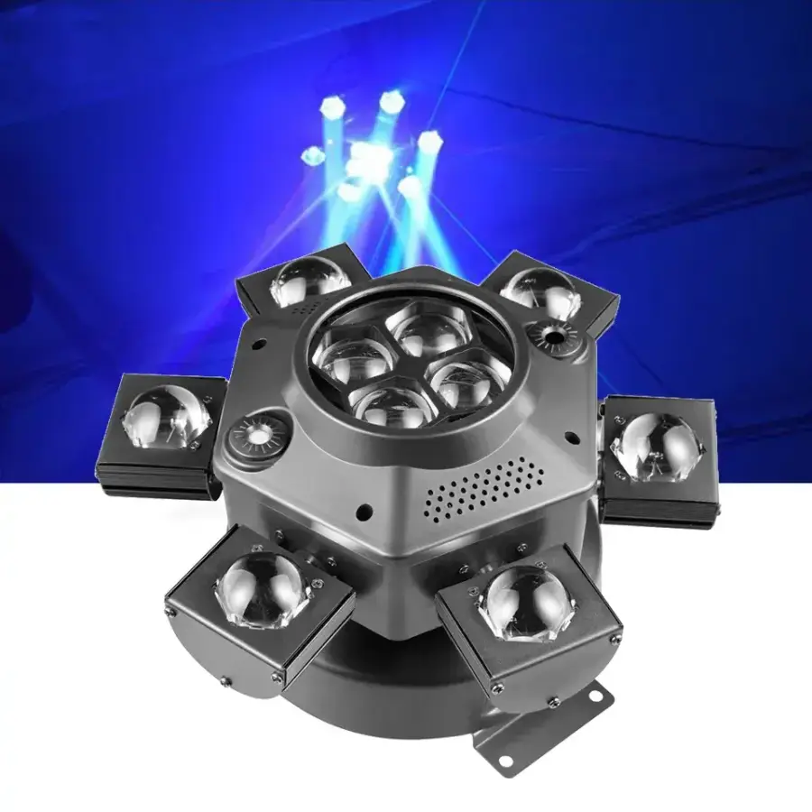 AOPU 6 Bee-Eyes Beam Moving Head DJ Dance Floor Laser Light With Strobe for Disco Stage Club Lighting — image 4