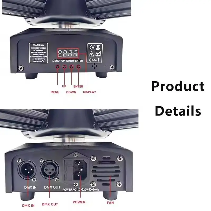 AOPU Popular Product 80W Stage Lights Moving Head Disco Laser Light Stage Lights Bar for DJ Club Party — image 5