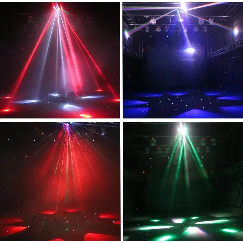 AOPU 6 Bee-Eyes Beam Moving Head DJ Dance Floor Laser Light With Strobe for Disco Stage Club Lighting — image 7