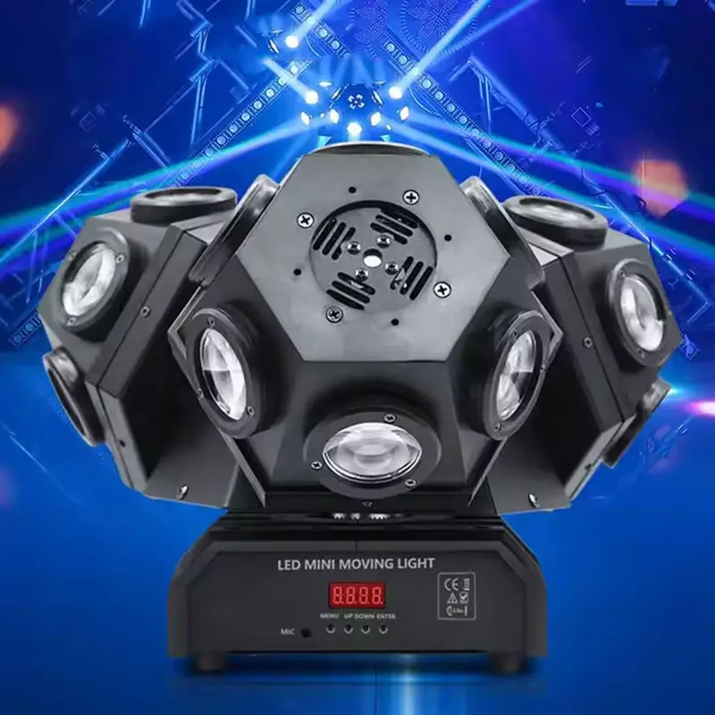 AOPU Three Heads Beam Moving Head 18pcs Creep Lamp Bar Ktv Disco Stage Lighting Led Dj Equipment Laser Light — image 6