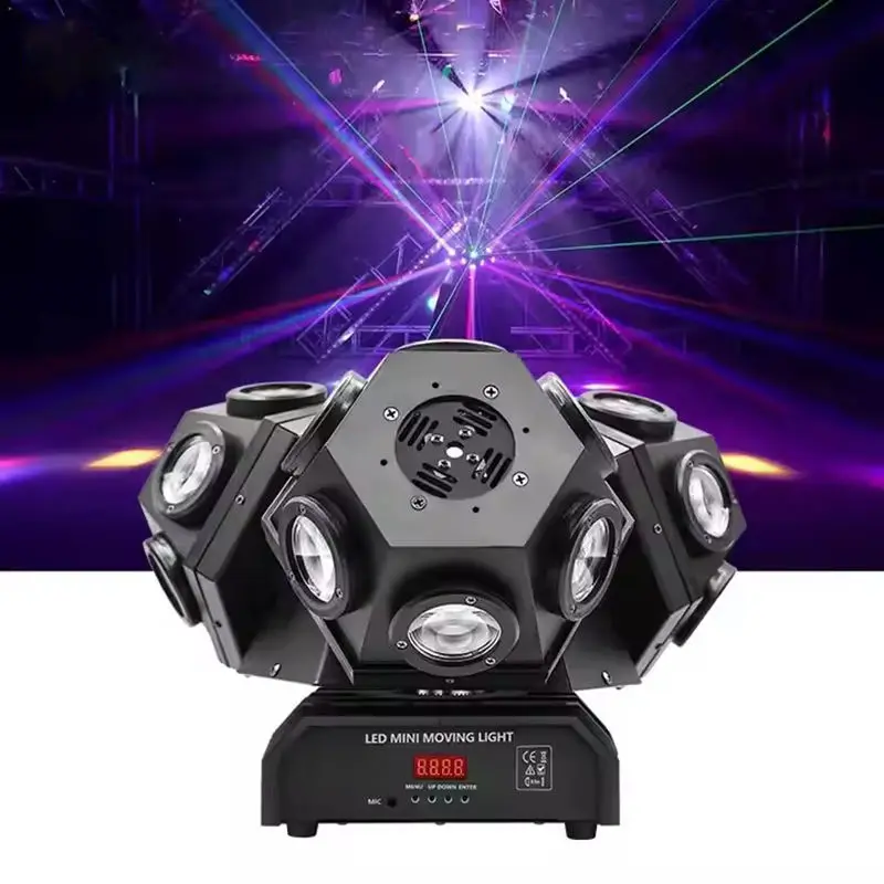 AOPU Three Heads Beam Moving Head 18pcs Creep Lamp Bar Ktv Disco Stage Lighting Led Dj Equipment Laser Light — image 7