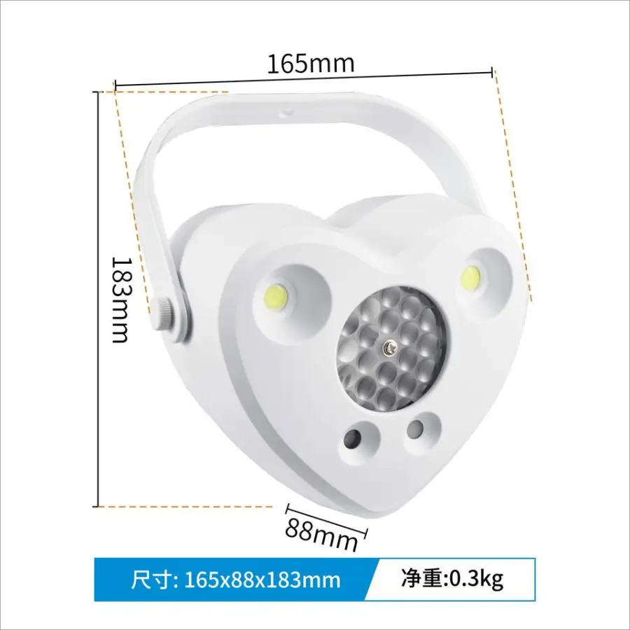 AOPU 20W LED Effect Light With Strobe and Pattern Laser Heart Shaped Stage Effects Light for Party Club — view 2
