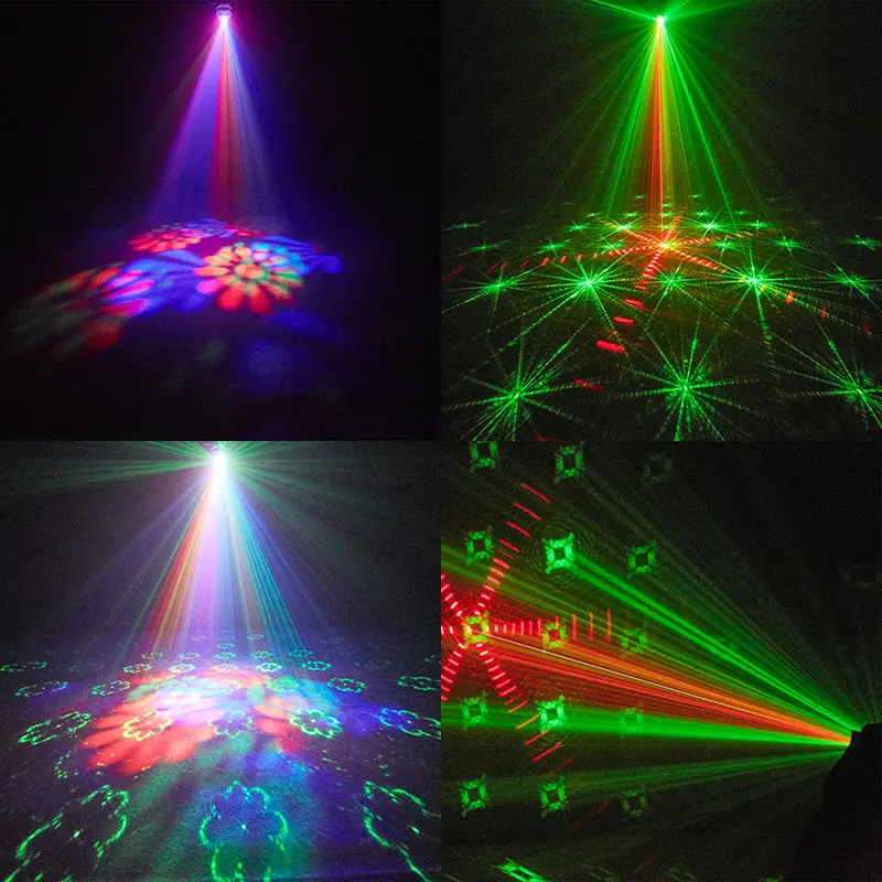 AOPU 20W LED Effect Light With Strobe and Pattern Laser Heart Shaped Stage Effects Light for Party Club — view 6