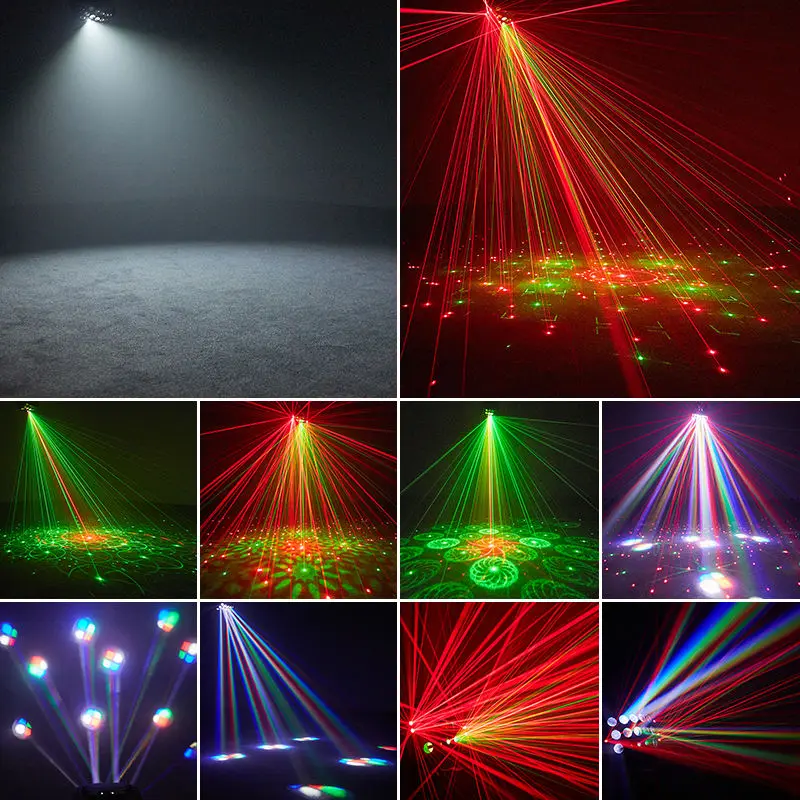 AOPU Party Decoration Christmas Birthday DJ Disco KTV Beam Mini Lighting Laser Stage Lights for DJ Light — image 7