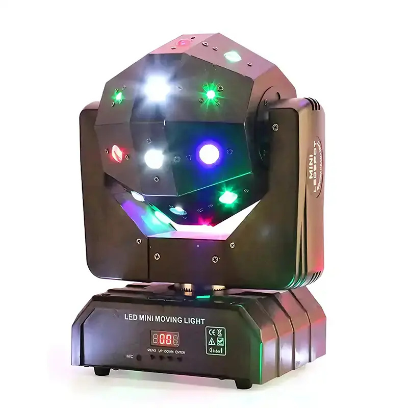 Professional DJ Equipment 3W*16PCS LED Moving Beam Head Light Beam Laser Strobe 3 in 1 Effect Party Light — image 3