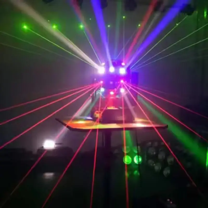 Professional DJ Equipment 3W*16PCS LED Moving Beam Head Light Beam Laser Strobe 3 in 1 Effect Party Light — image 6