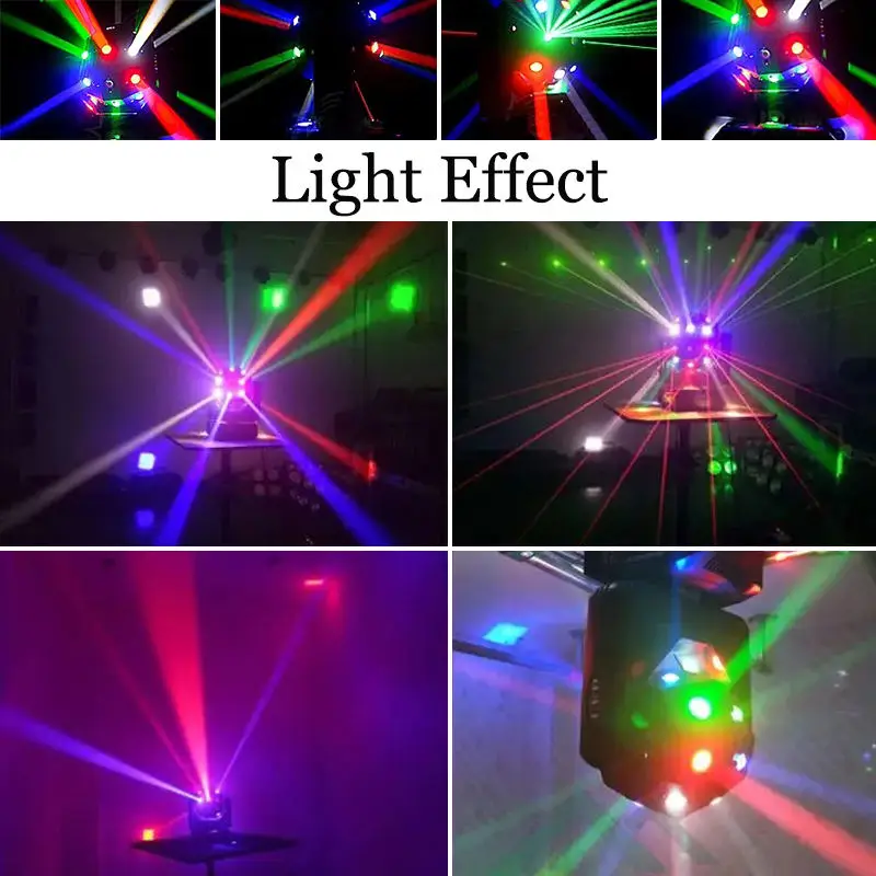Professional DJ Equipment 3W*16PCS LED Moving Beam Head Light Beam Laser Strobe 3 in 1 Effect Party Light — image 7