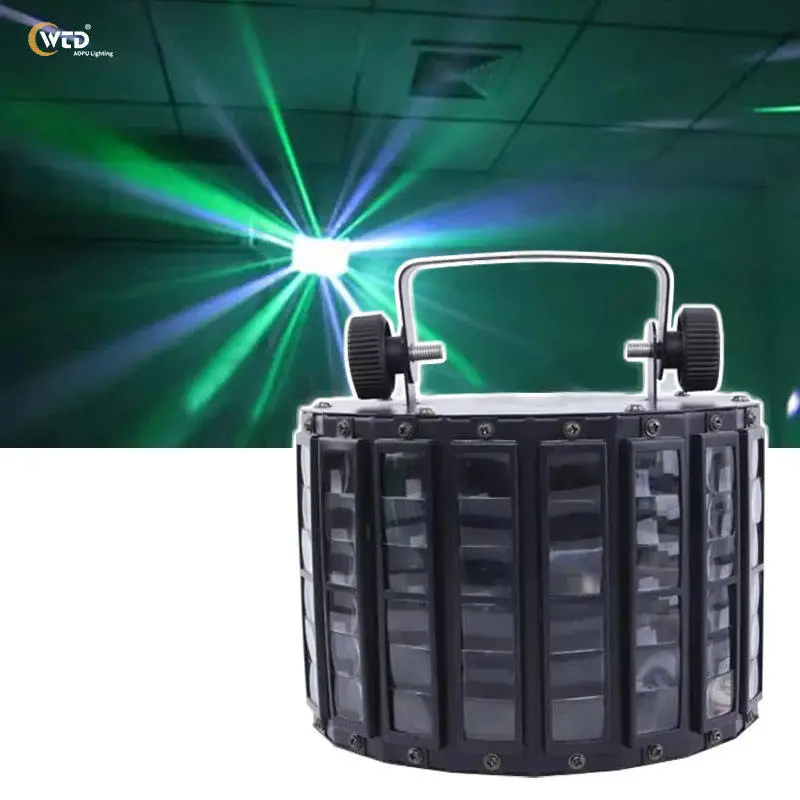 Stage Disco Lighting Remote Control KTV Bar Party RGBW Led Strobe Flash Butterfly Power Stage Effect Light Laser Light — view 1