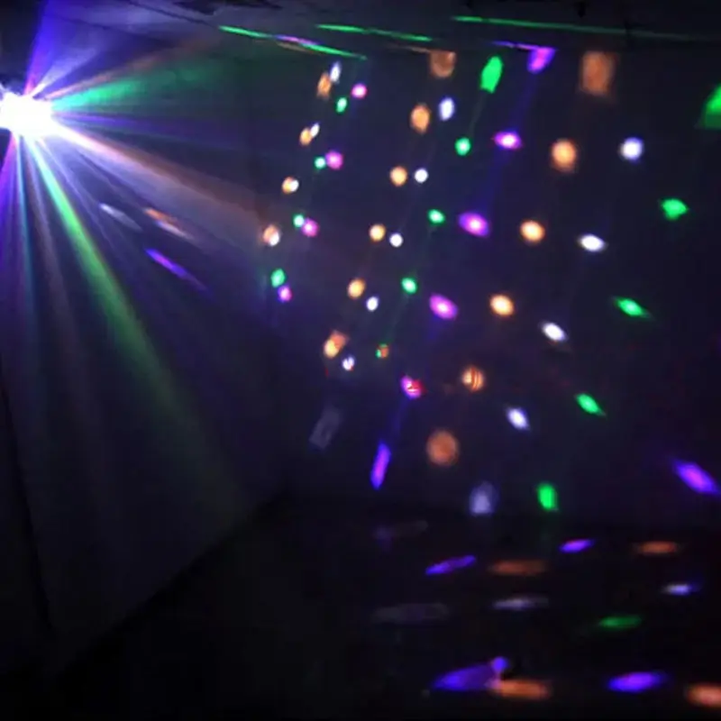 Stage Disco Lighting Remote Control KTV Bar Party RGBW Led Strobe Flash Butterfly Power Stage Effect Light Laser Light — view 6