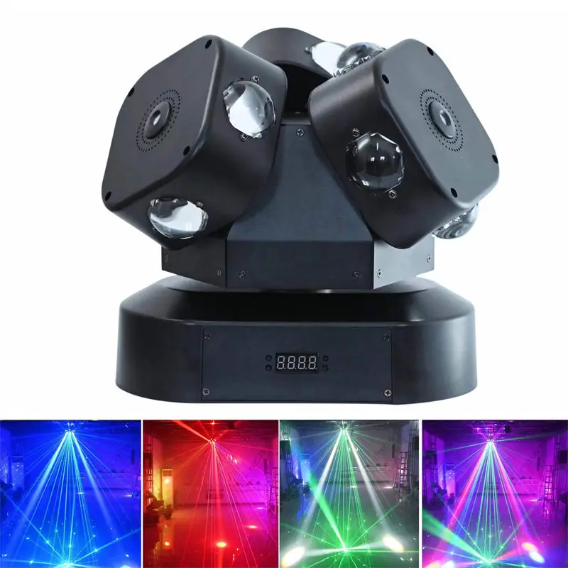 AOPU New RGBW 12x10W 6 Armed Ceiling Laser Light DJ Laser Light Price Laser Heads Beam Light for KTV Christmas — image 5