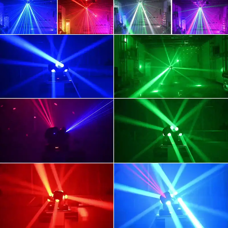 AOPU New RGBW 12x10W 6 Armed Ceiling Laser Light DJ Laser Light Price Laser Heads Beam Light for KTV Christmas — image 7