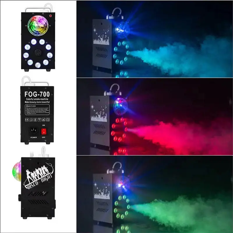 700W DJ Equipment Fog Machine Smoke Machine With Wired Remote Control DJ Disco Party — view 4