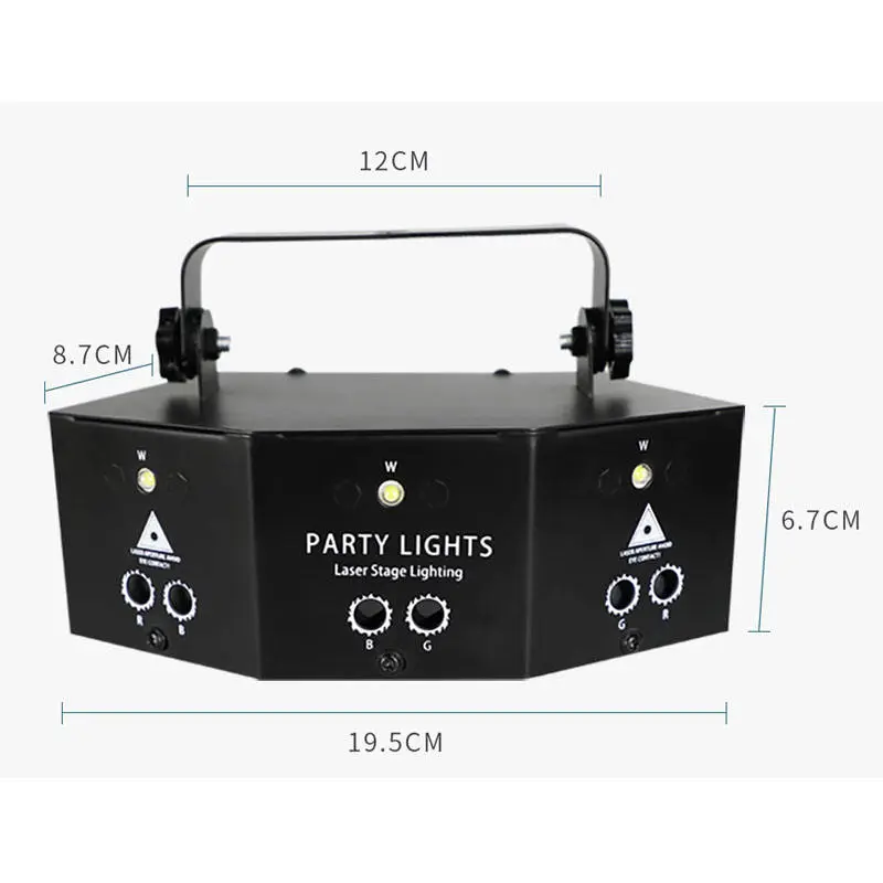 9 Eyes RGBW Laser for Moving Head Beam Light for DJ Disco Stage & Hotel Party Lighting for Club Bar DJ Shows — image 4