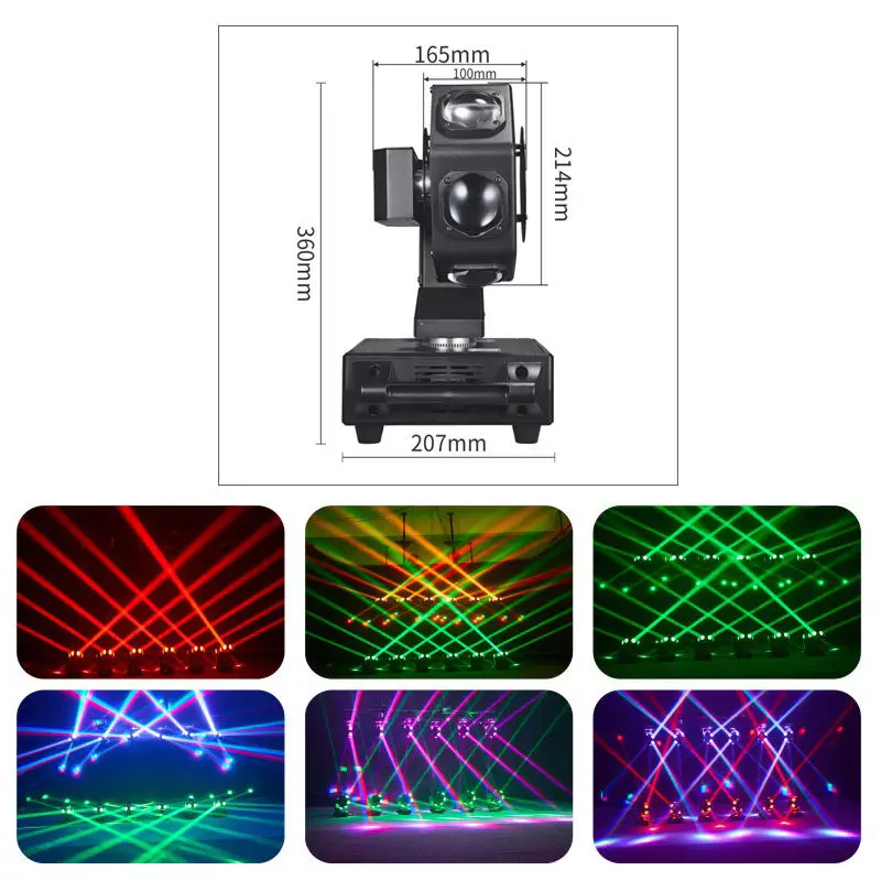 AOPU Infinity Rotation 6pcs 40W RGBW LED Scan Beam Moving Head Light 6pcs 40W RGBW LED Scan Beam Led Scanner — view 2