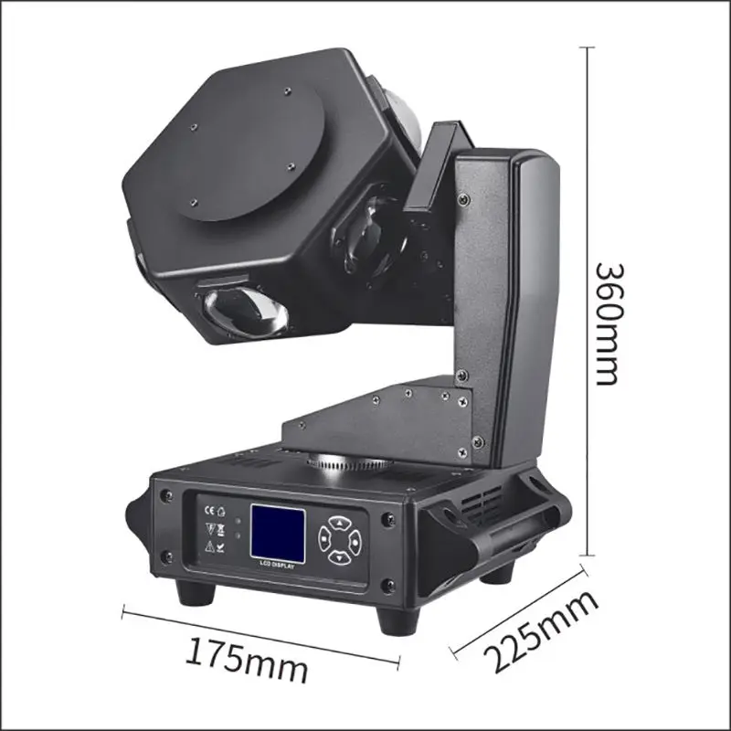 AOPU Infinity Rotation 6pcs 40W RGBW LED Scan Beam Moving Head Light 6pcs 40W RGBW LED Scan Beam Led Scanner — view 4