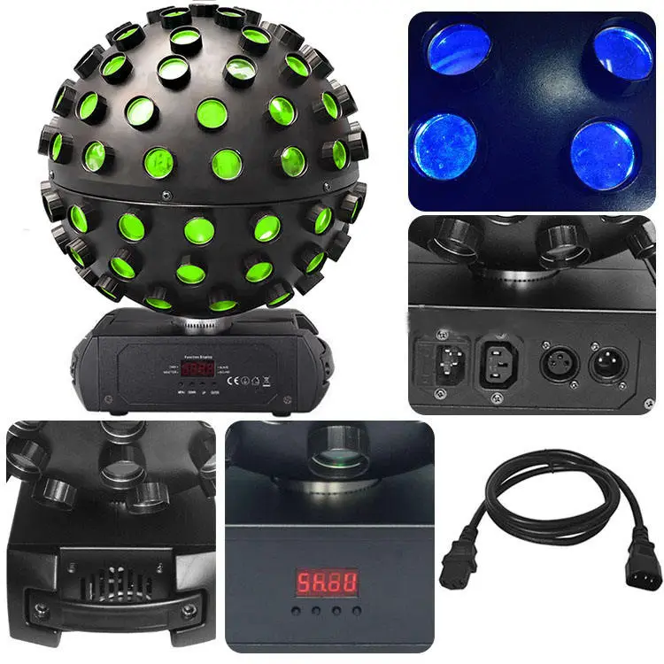 5pcs 18W RGBWA+UV 6in1 Night Club Effect Stage Light LED Magic Disco Ball LED Light Ball — image 4