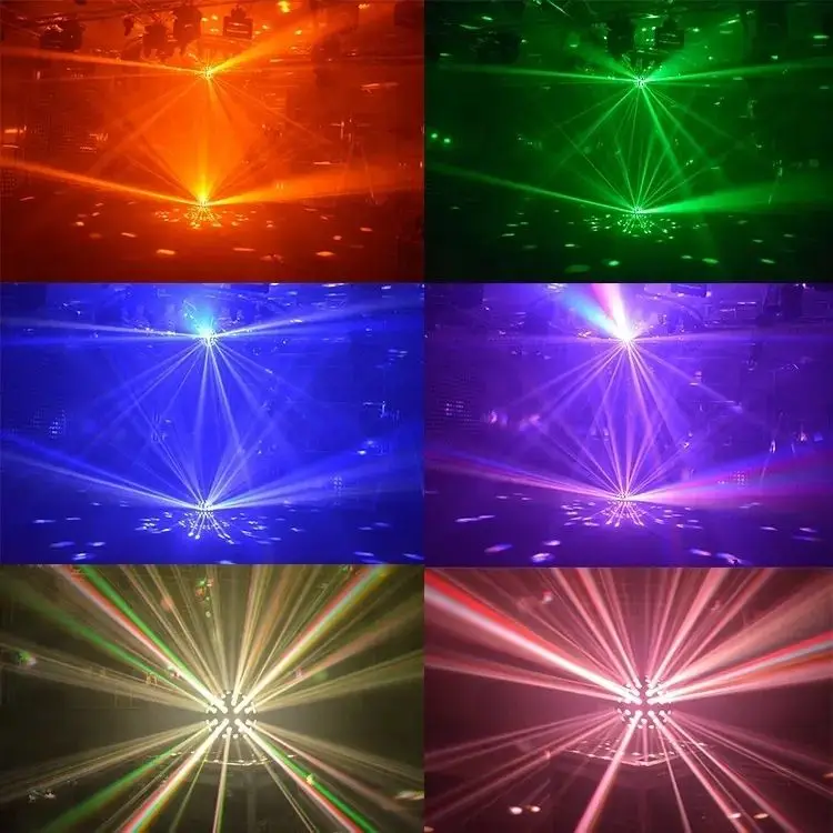 5pcs 18W RGBWA+UV 6in1 Night Club Effect Stage Light LED Magic Disco Ball LED Light Ball — image 7