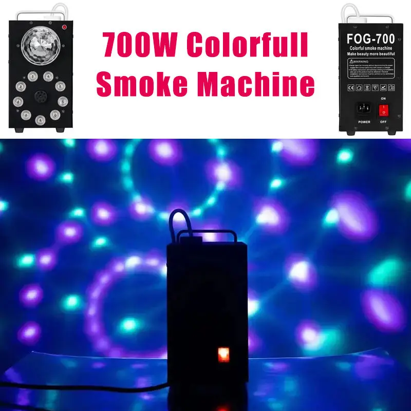 AOPU 700W Crystal Ball Effect Fog Smoke Machine Stage Light Wth Remote Control DJ Smoke Machine — view 4