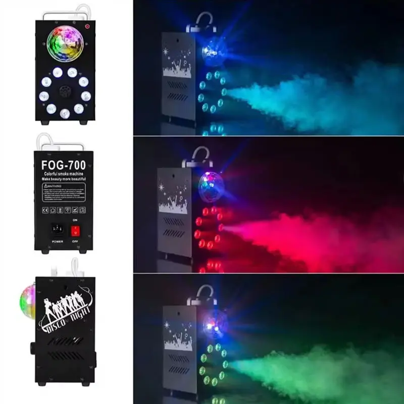 AOPU 700W Crystal Ball Effect Fog Smoke Machine Stage Light Wth Remote Control DJ Smoke Machine — view 5