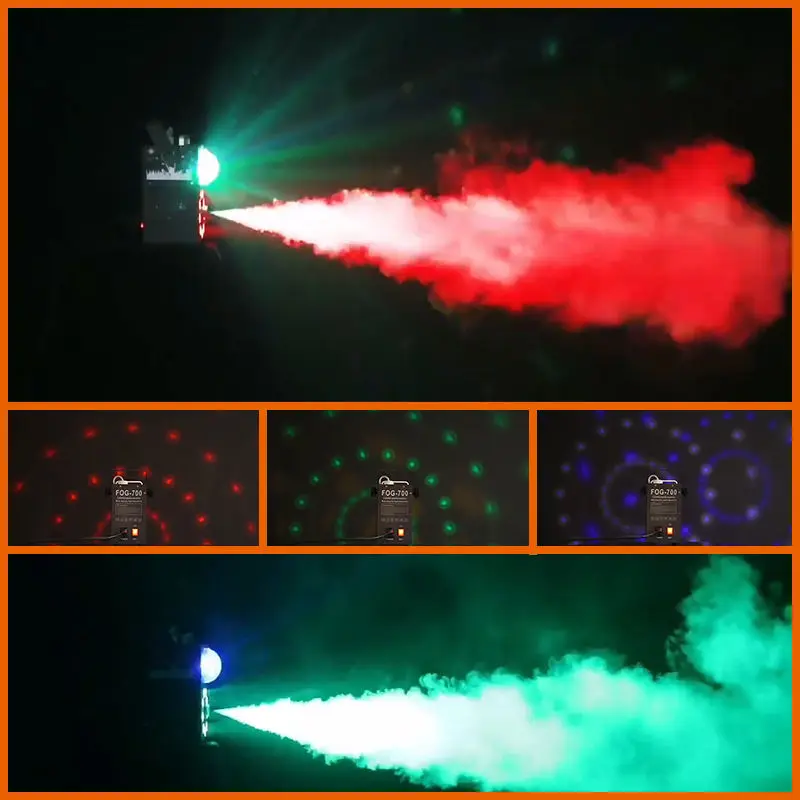 AOPU 700W Crystal Ball Effect Fog Smoke Machine Stage Light Wth Remote Control DJ Smoke Machine — view 6