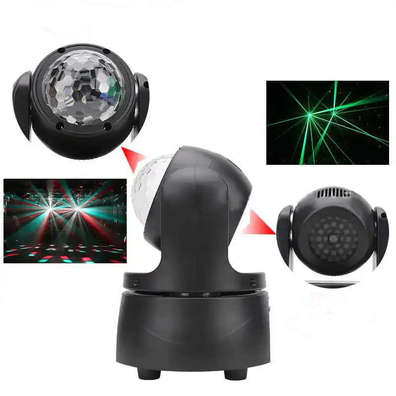 15W 3in1 Pocket Moving Head Light Kaleidoscope Ring Bar Moving Head Laser Light for Concert — image 6