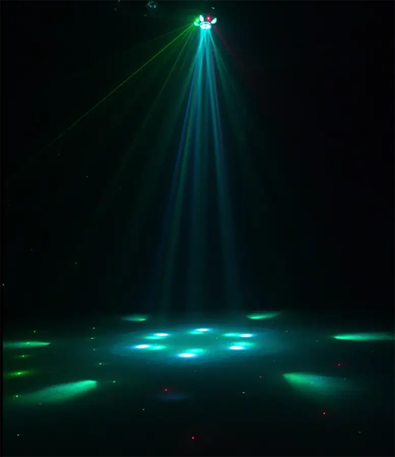 AOPU Effect Light 3*8 W 4In1 Lamp Beads and 6*15W Bulb Moving Head Light Red Green Laser Lights for Night Club — image 4