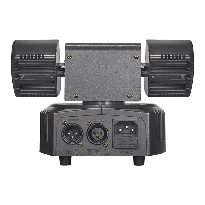 AOPU 8Pcs 3W Moving Head Beam Light 1W Red and 1W Green Laser Lights 10W Strobe DMX Spider Light for KTV Stage — image 6