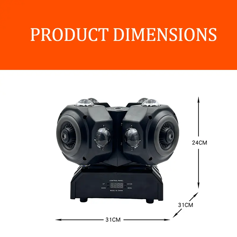 AOPU RGBW Moving Head 4 Head Laser Moving Stage Light DJ Laser Light Disco Lights Laser for KTV — image 4