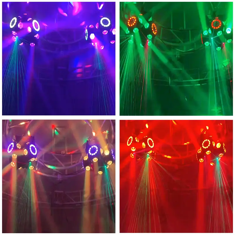 AOPU RGBW Moving Head 4 Head Laser Moving Stage Light DJ Laser Light Disco Lights Laser for KTV — image 6