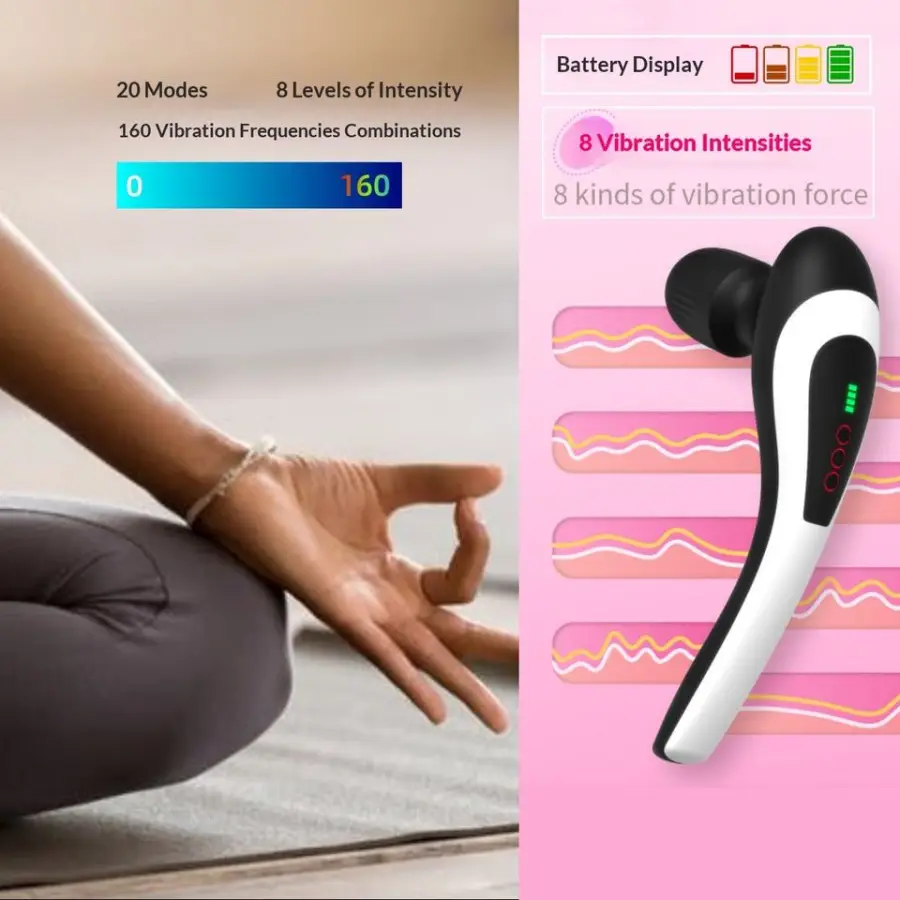Mini High-Power Rechargeable Massage Gun with Musical Function and Stepless Speed Adjustment for Body Muscle Relaxation — image 3