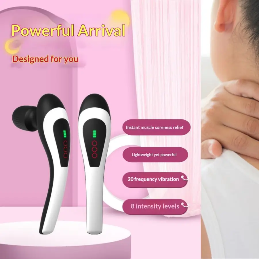 Mini High-Power Rechargeable Massage Gun with Musical Function and Stepless Speed Adjustment for Body Muscle Relaxation — image 5