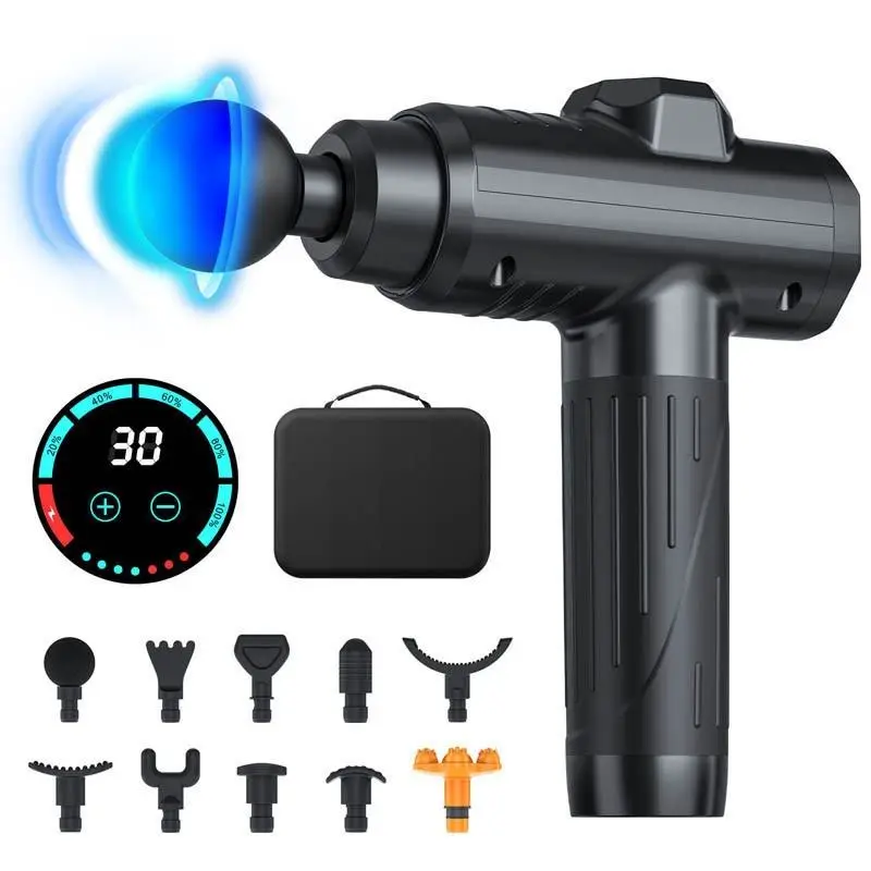 Hot-selling Portable Mini Electric Deep Tissue Massage Gun for Waist Brushless Motor Speed Control Cordless Rechargeable — view 1