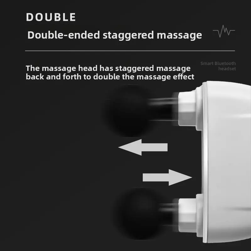 Powerful Double-Head Home Muscle Massager Multifunctional Fascia Gun for Body Application — image 2