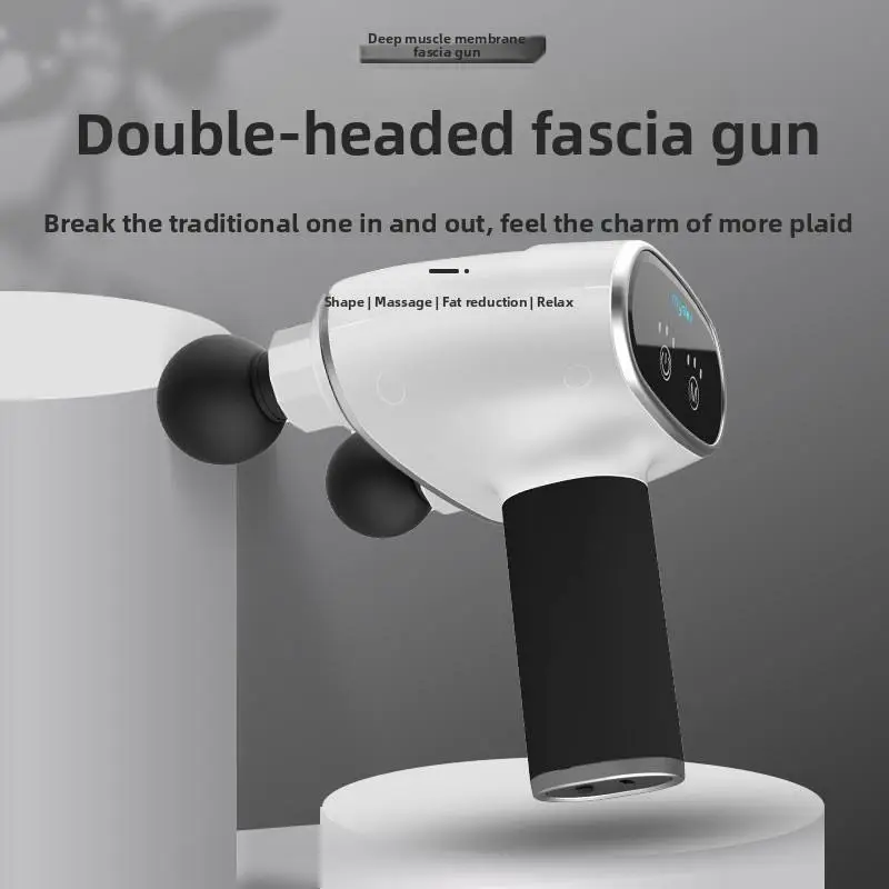 Powerful Double-Head Home Muscle Massager Multifunctional Fascia Gun for Body Application — image 5