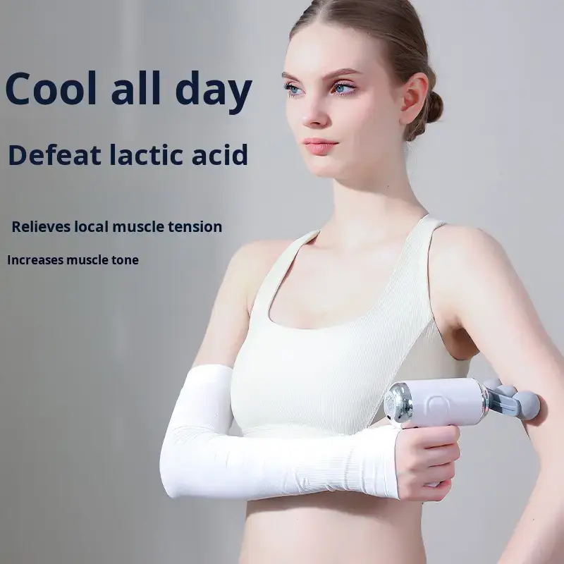 Multi-Head Electric Fascia Gun for Body Home Fitness Neck Relaxation Sports Massage Mini Cross-Border Electric Massager — view 4