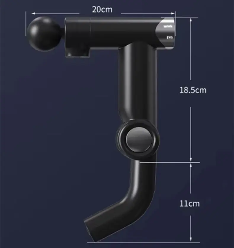Cross-Border Rechargeable Electric Fascia Gun Long-Lasting Back Leg Muscle Relaxation Massager for Body Home Use Long-Handled — image 7