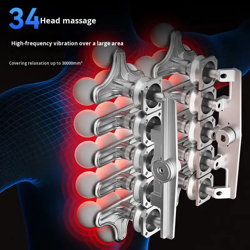 34 Head Fascia Gun Full Body Muscle Massager for Men Home Use Multifunctional Power Relaxation Tool — image 3