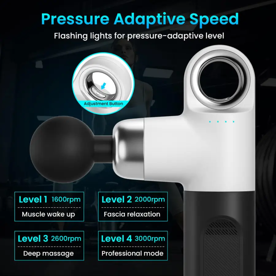 Rechargeable Deep Tissue Facial Massager Muscle Stimulator and Relaxation Body Relaxation Massage Gun — image 5