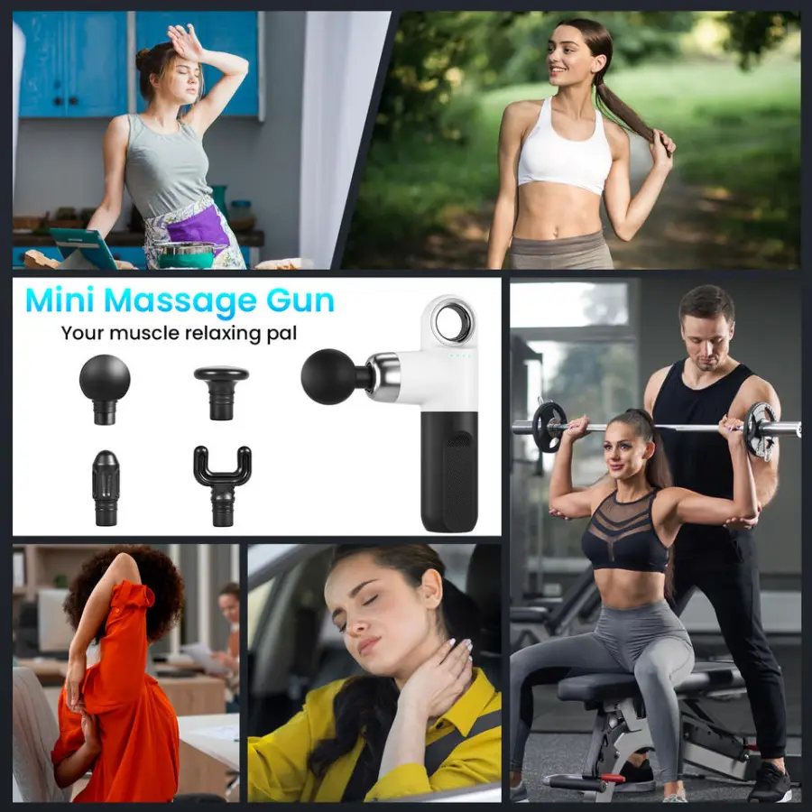 Rechargeable Deep Tissue Facial Massager Muscle Stimulator and Relaxation Body Relaxation Massage Gun — image 6