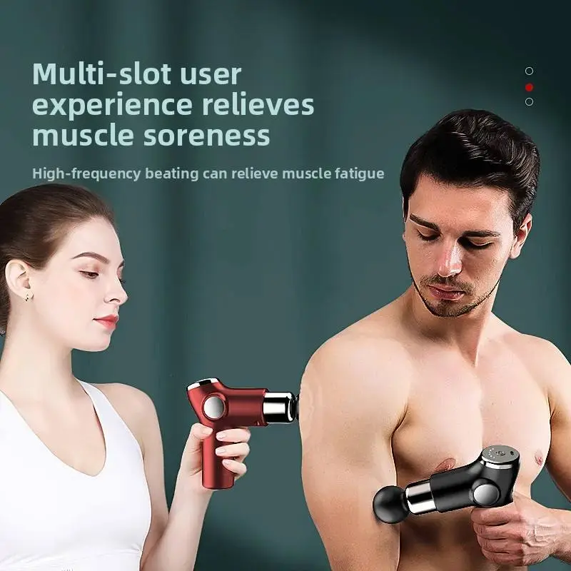 Mini Home Electric Muscle Massager New Deep Vibration Fascia Gun for Body Relaxation for Wholesale Cross-Border Sales — image 3