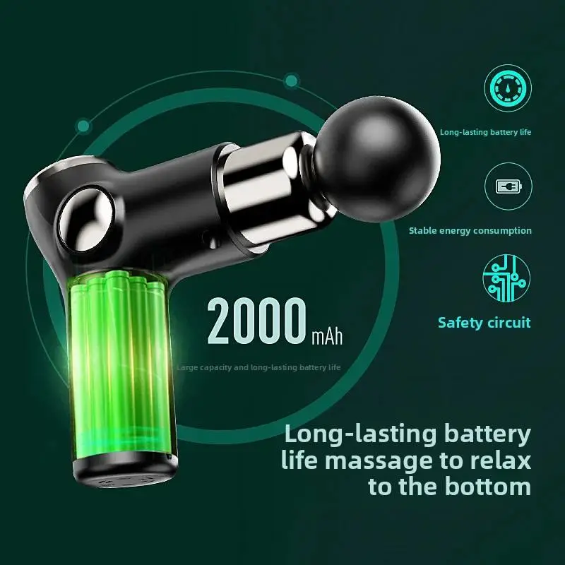 Mini Home Electric Muscle Massager New Deep Vibration Fascia Gun for Body Relaxation for Wholesale Cross-Border Sales — image 5