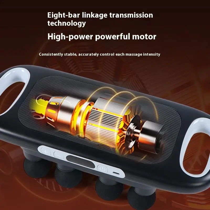 Eight-Head Cross-Border Electric Fascia Gun High Frequency Vibration Sports Neck Mask Massager for Body Relaxation Household Use — image 4