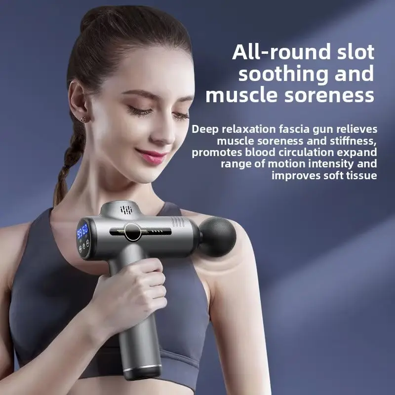 Smart Home Fitness Cross-Border Fascia Gun Electric Membrane Muscle Relaxation Massager for Body Manufactured — image 3